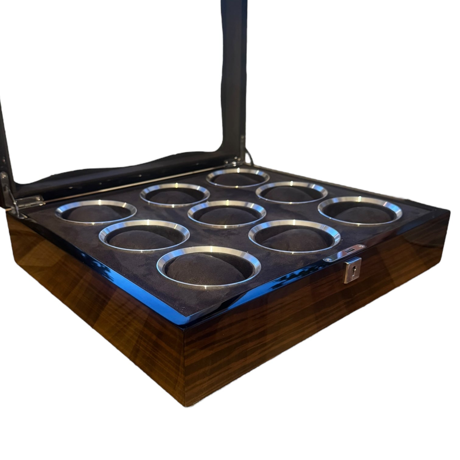 Vanguard Chrome 9 Watch - Walnut Laquered Burl