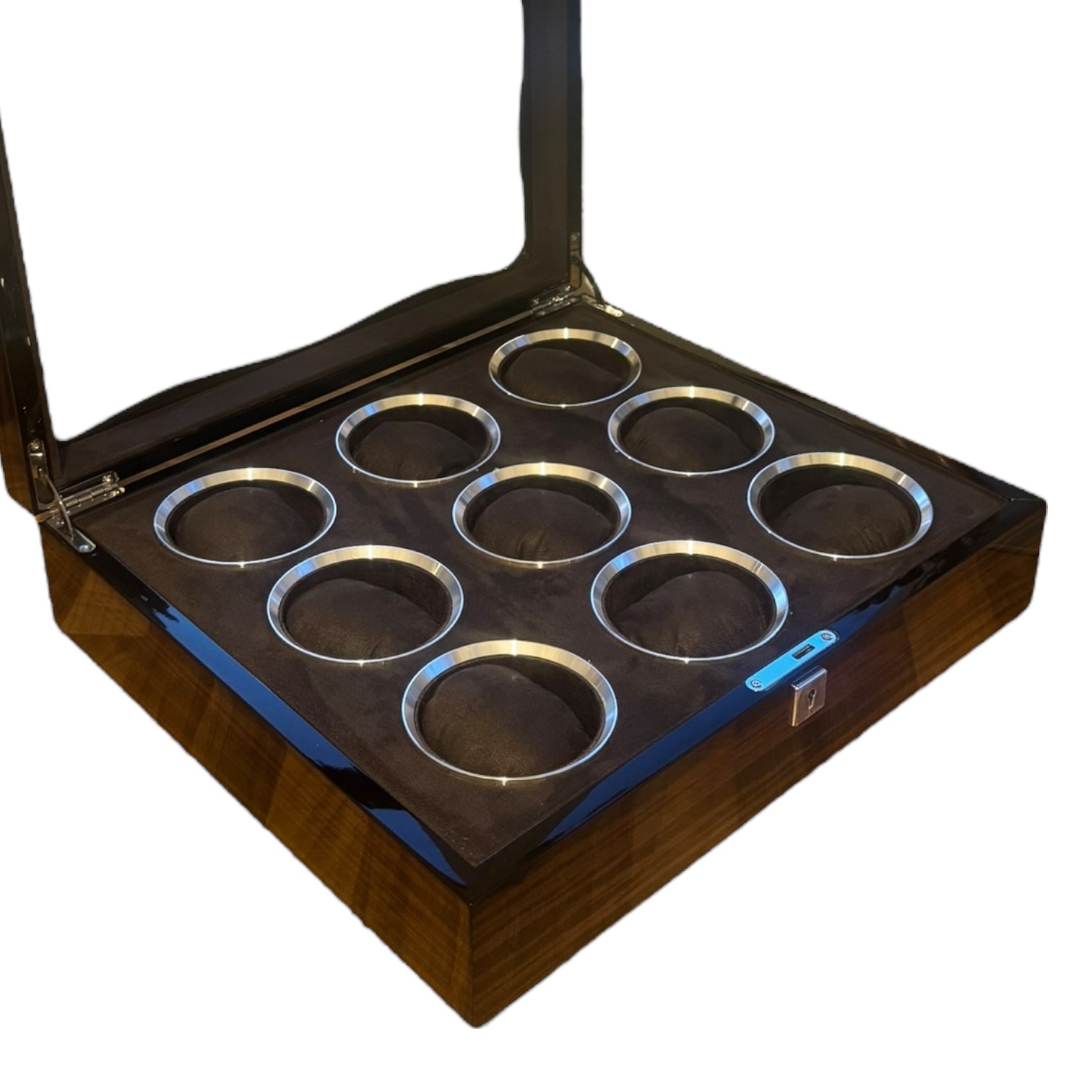 Vanguard Chrome 9 Watch - Walnut Laquered Burl