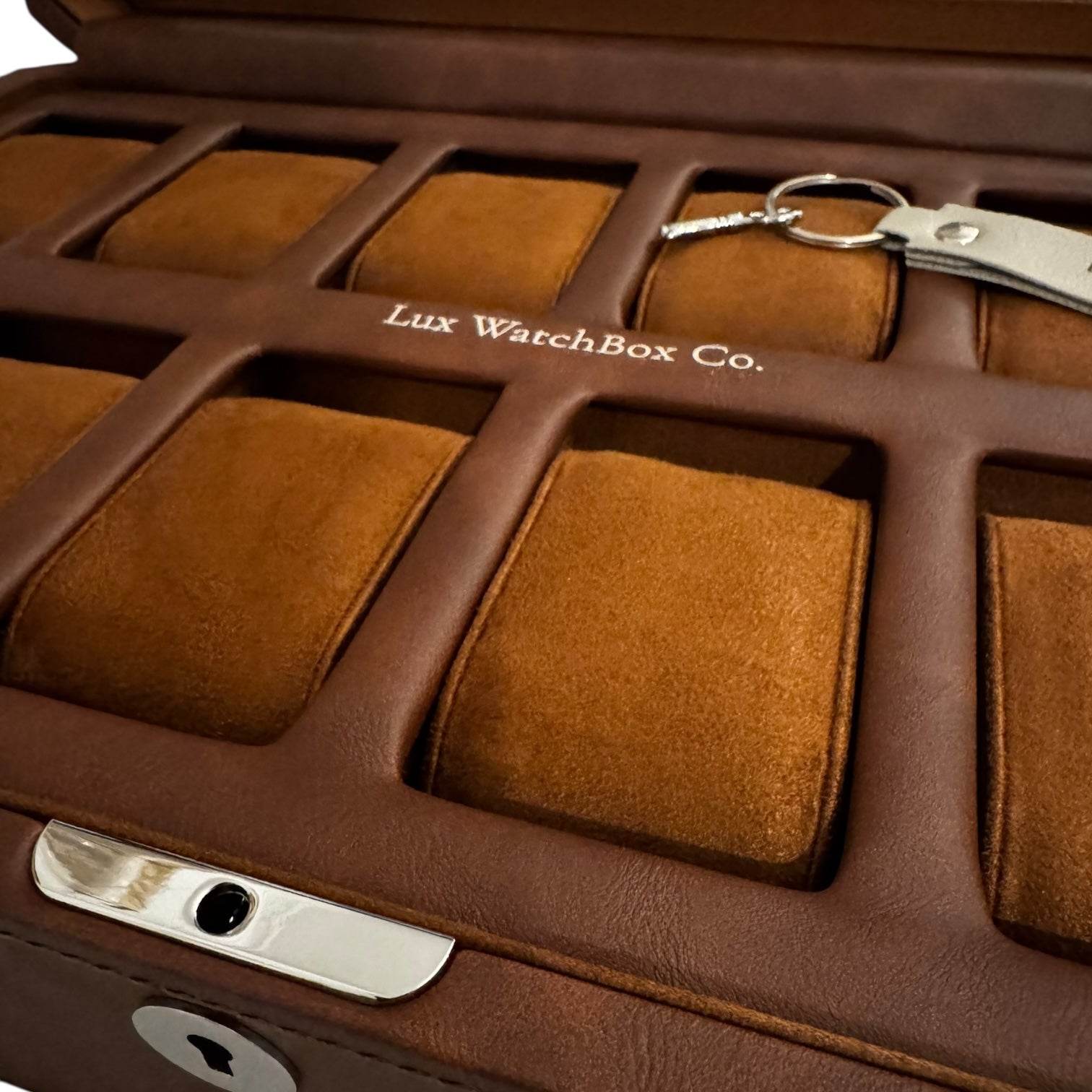 Mayfair 12 Watch Box - Saddle Brown