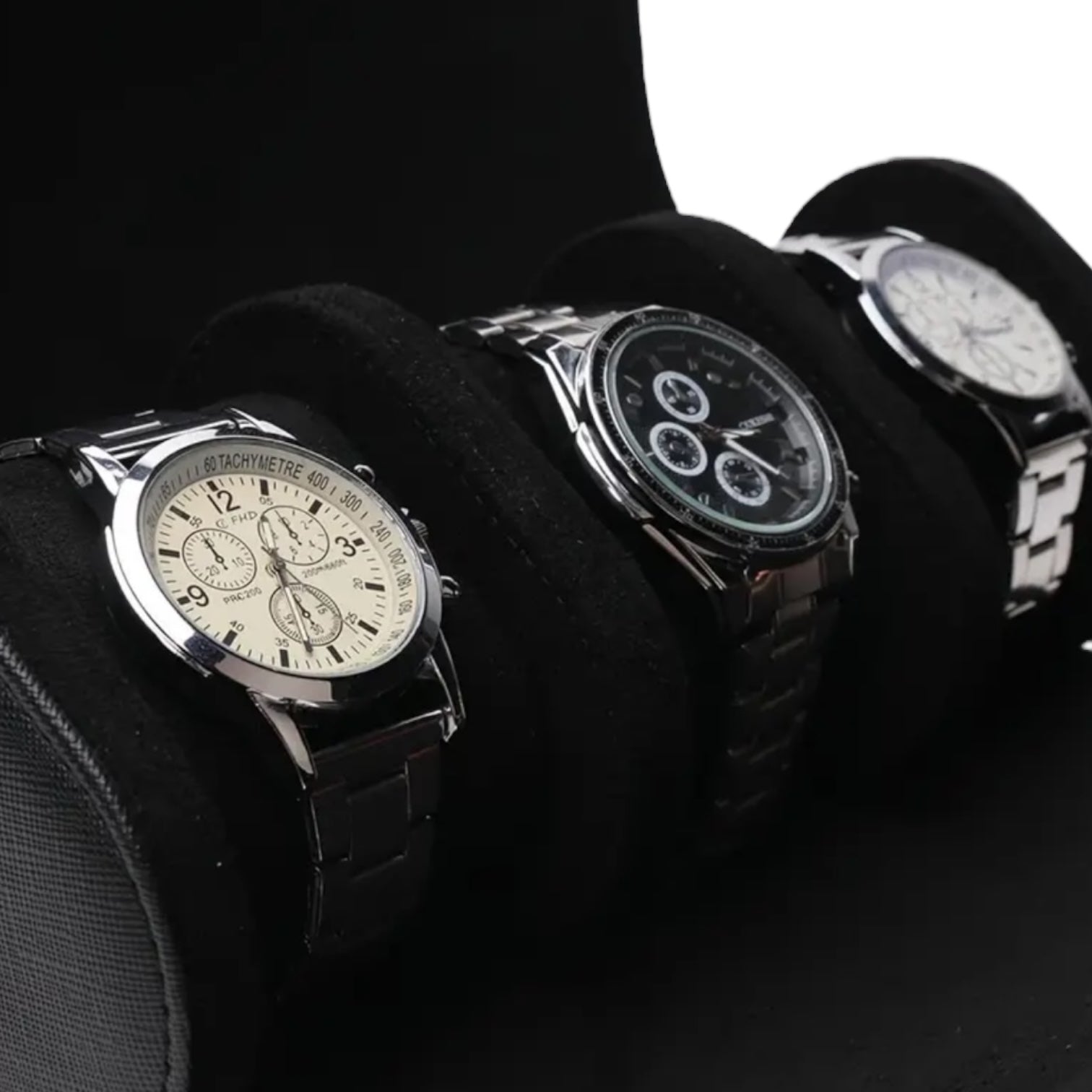 Journey 3 Watch - Piano Black