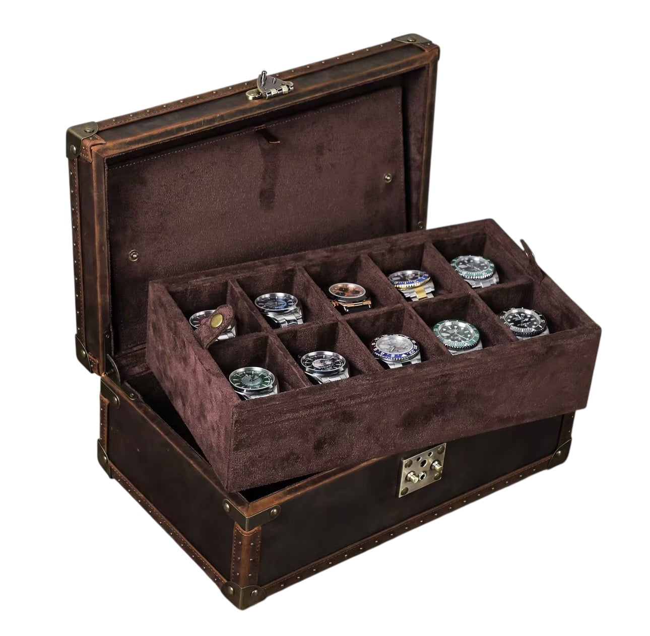 Burlington Chest 10 Watch - Bourbon Leather