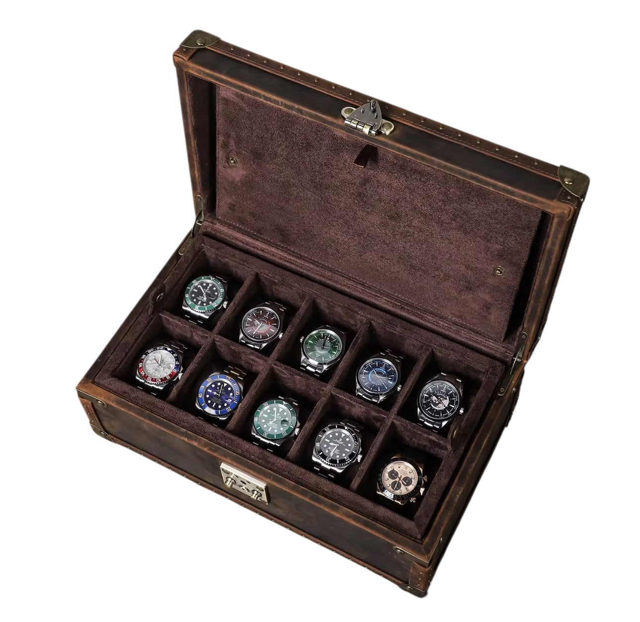 Burlington Chest 10 Watch - Bourbon Leather