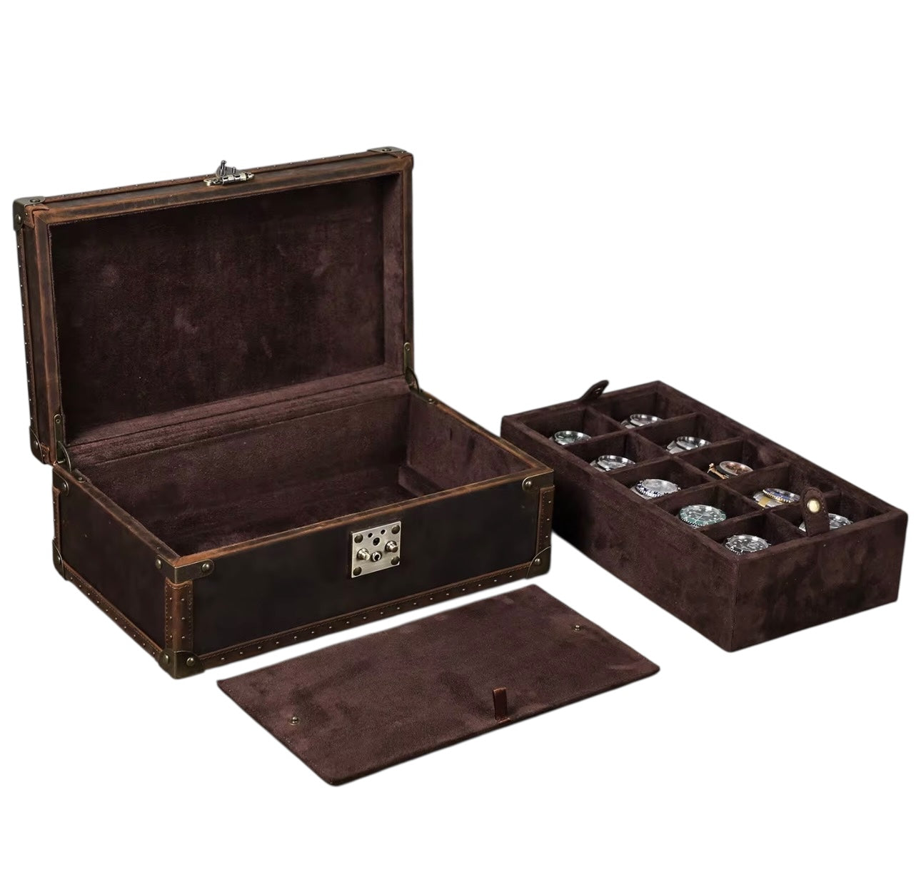 Burlington Chest 10 Watch - Bourbon Leather