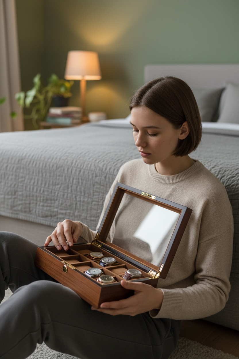 Heritage 10 Watch Box - Amber Chestnut