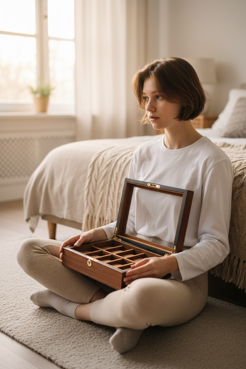 Heritage 10 Watch Box - Amber Chestnut