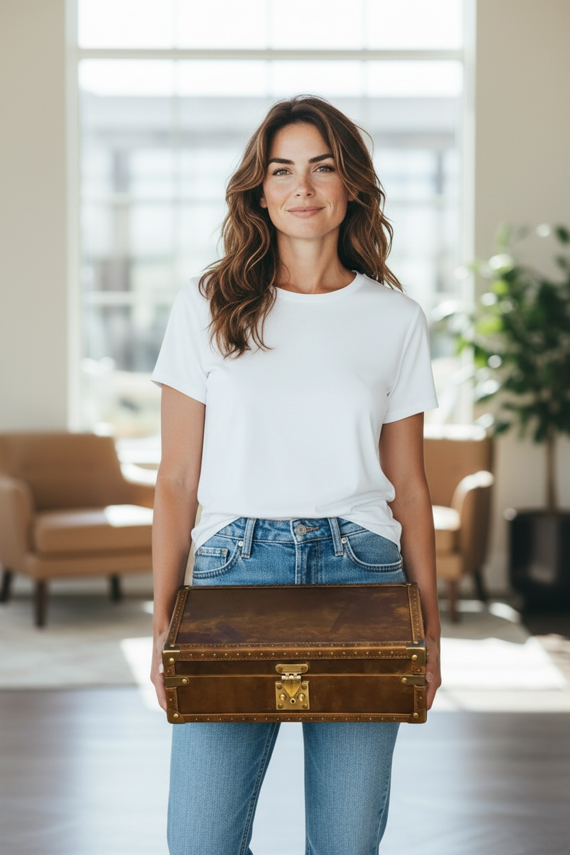 Burlington 10 Watch Chest - Bourbon Leather