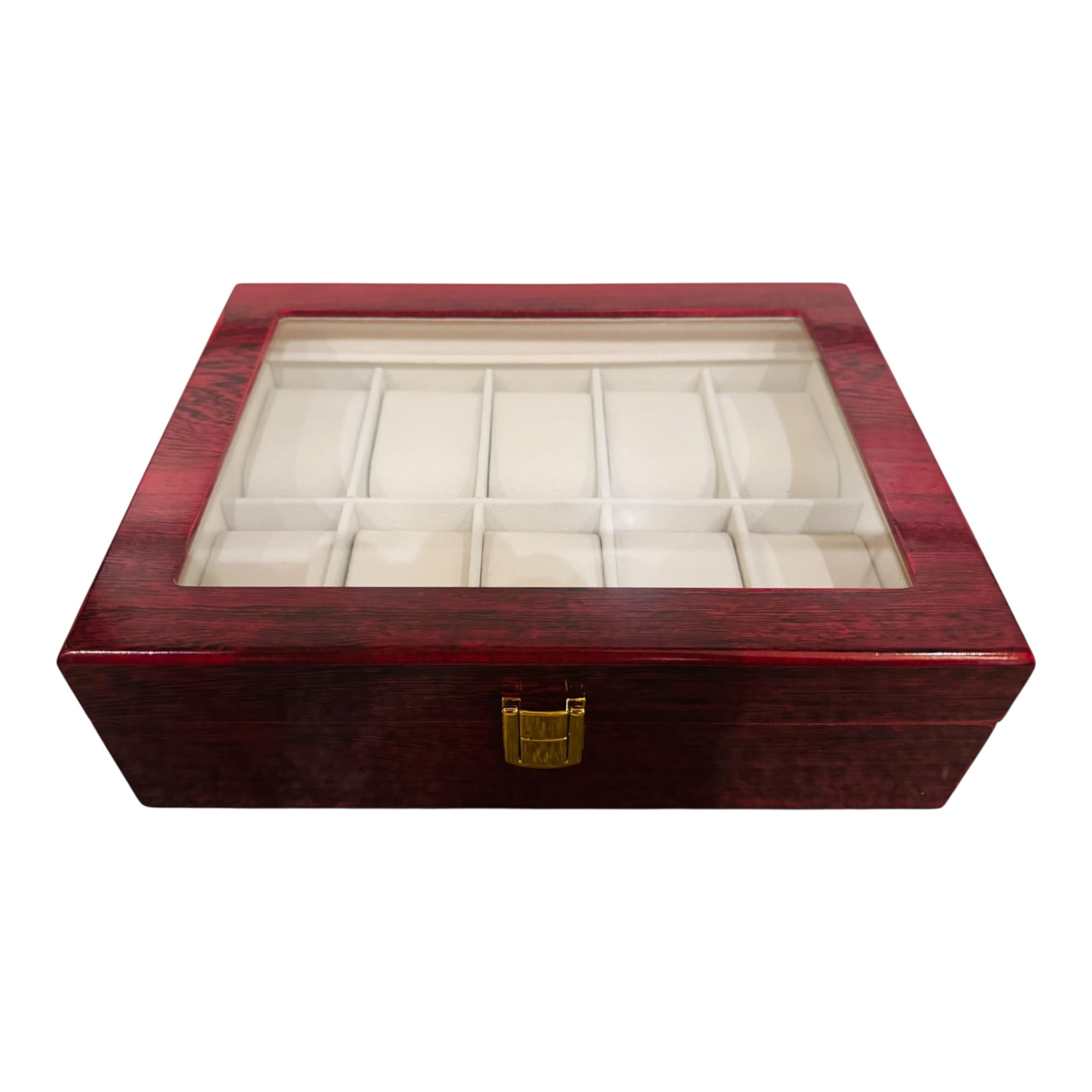 Lux Watch Box Co Watch Box 10 Foundry 10 Watch Box - Cherry Redwood