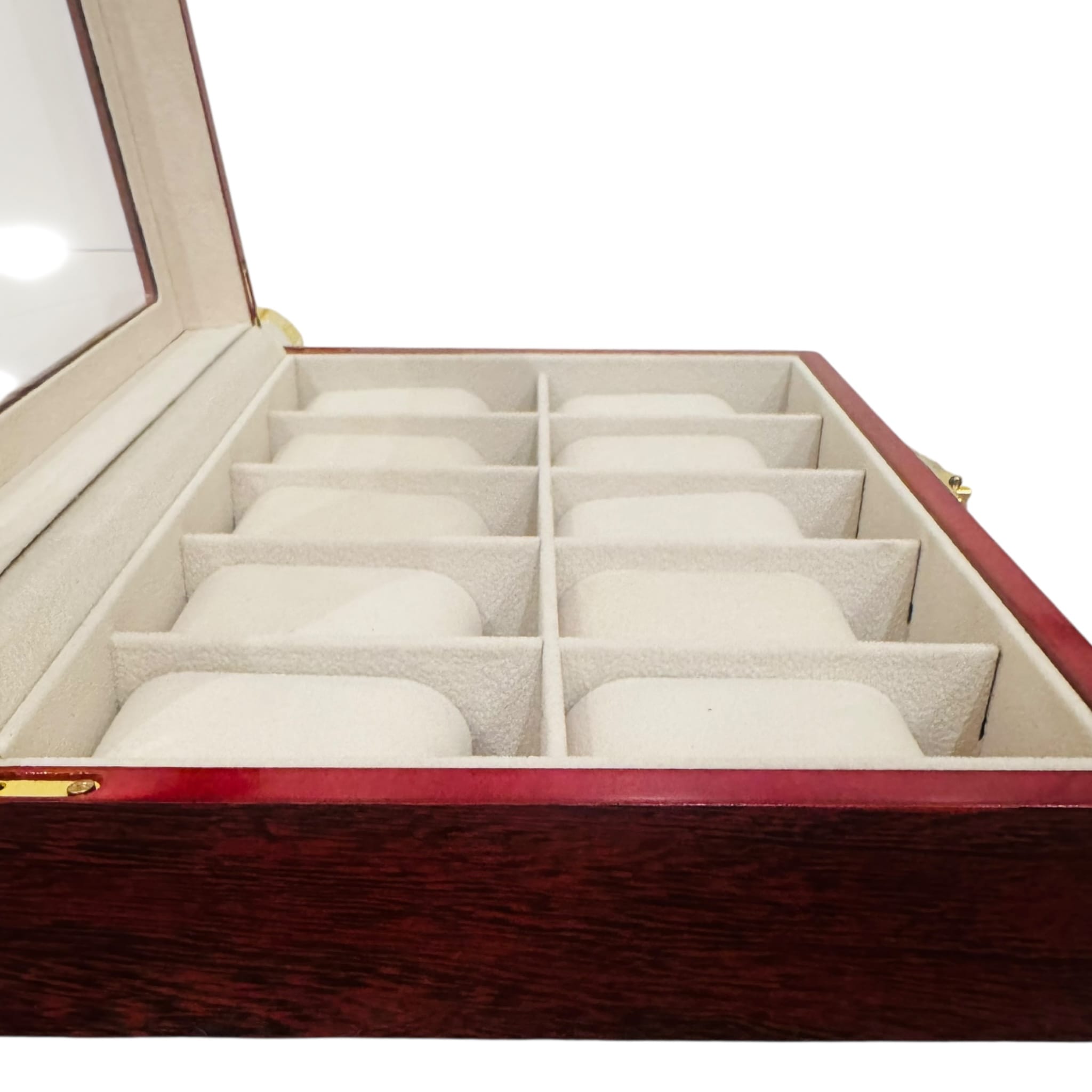 Lux Watch Box Co Watch Box 10 Foundry 10 Watch Box - Cherry Redwood