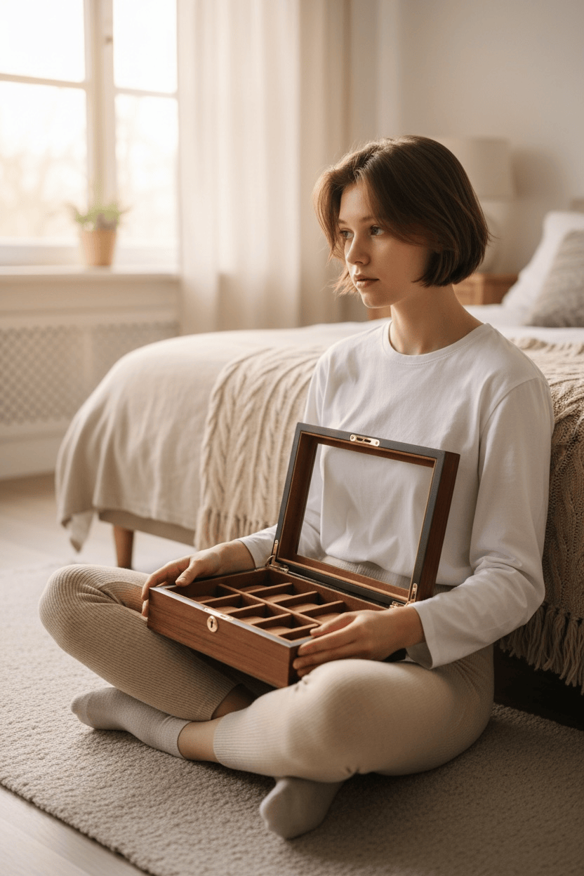 Lux Watch Box Co Watch Box 10 Heritage 10 Watch Box - Amber Chestnut