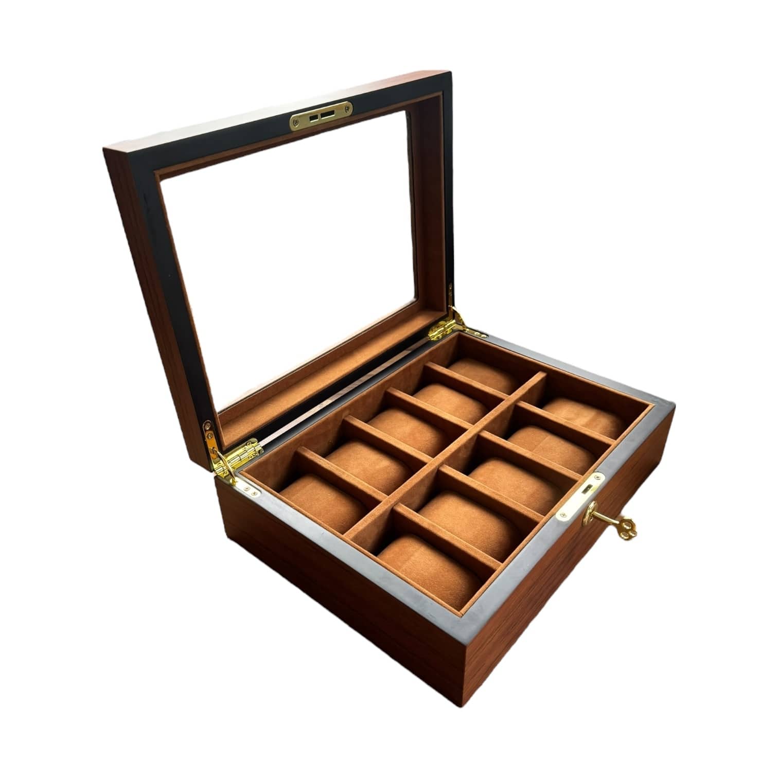 Lux Watch Box Co Watch Box 10 Heritage 10 Watch Box - Amber Chestnut