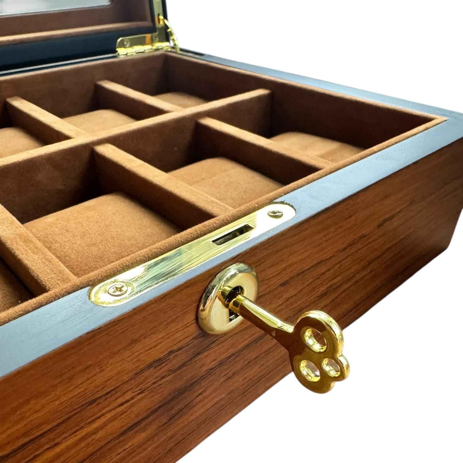 Lux Watch Box Co Watch Box 10 Heritage 10 Watch Box - Amber Chestnut