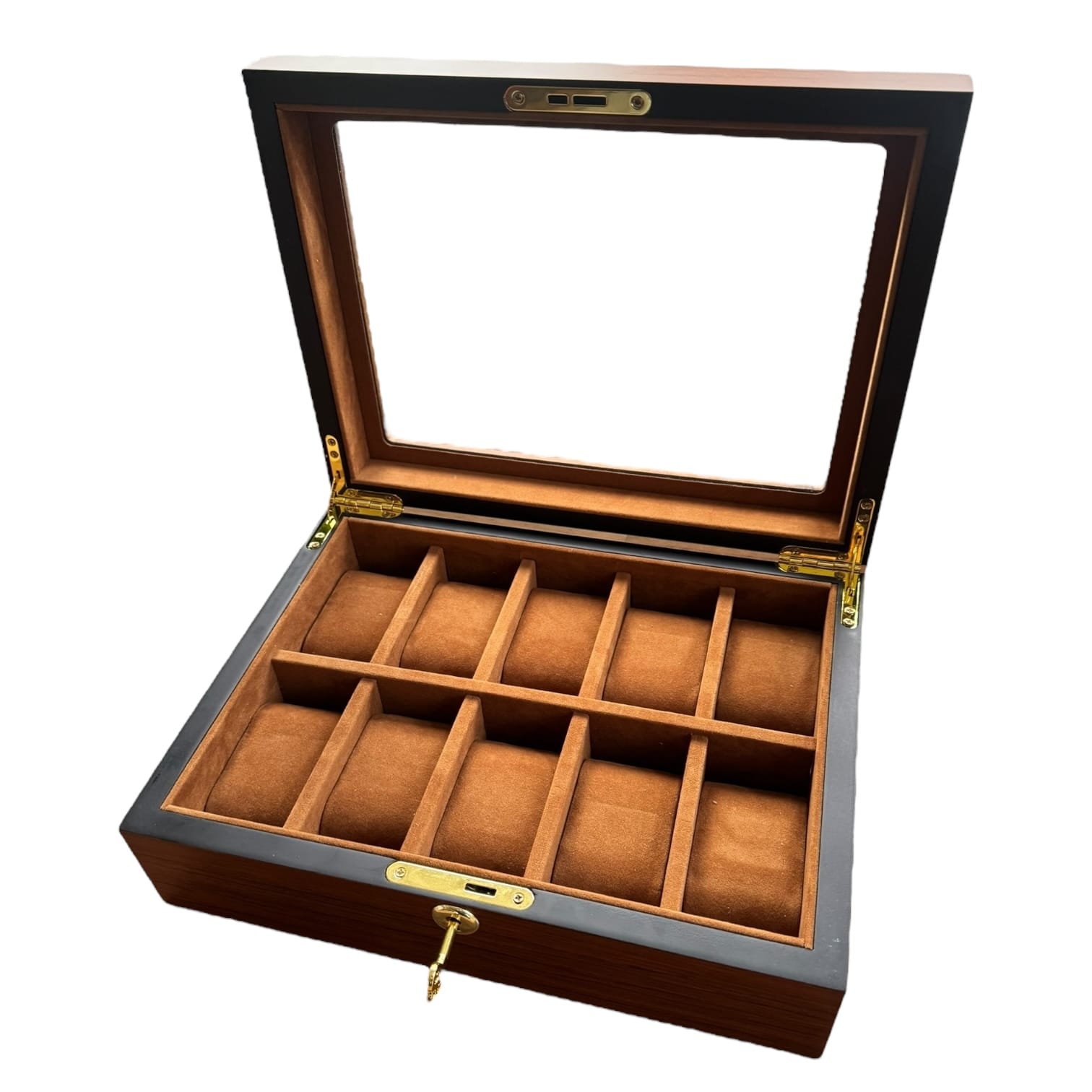 Lux Watch Box Co Watch Box 10 Heritage 10 Watch Box - Amber Chestnut