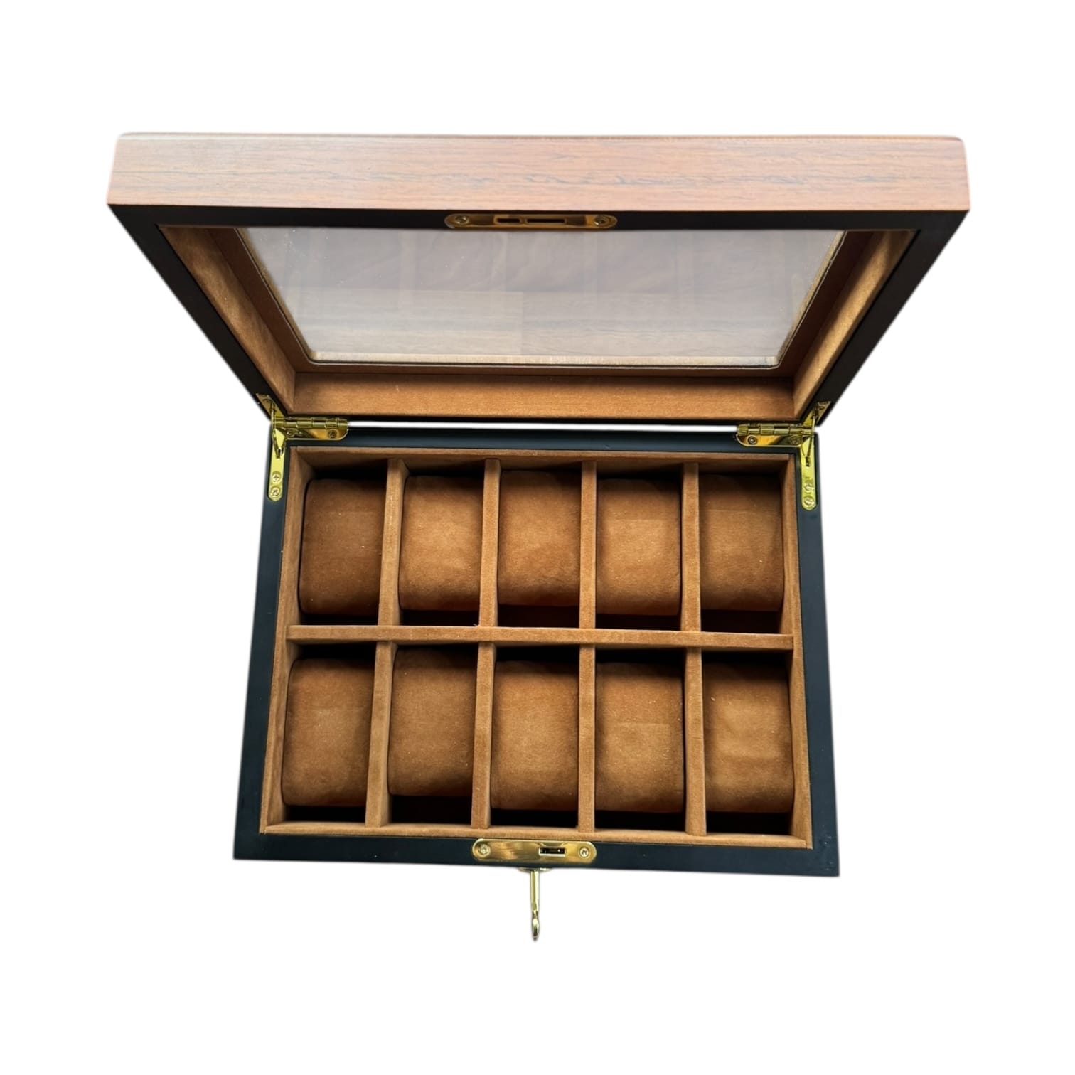Lux Watch Box Co Watch Box 10 Heritage 10 Watch Box - Amber Chestnut