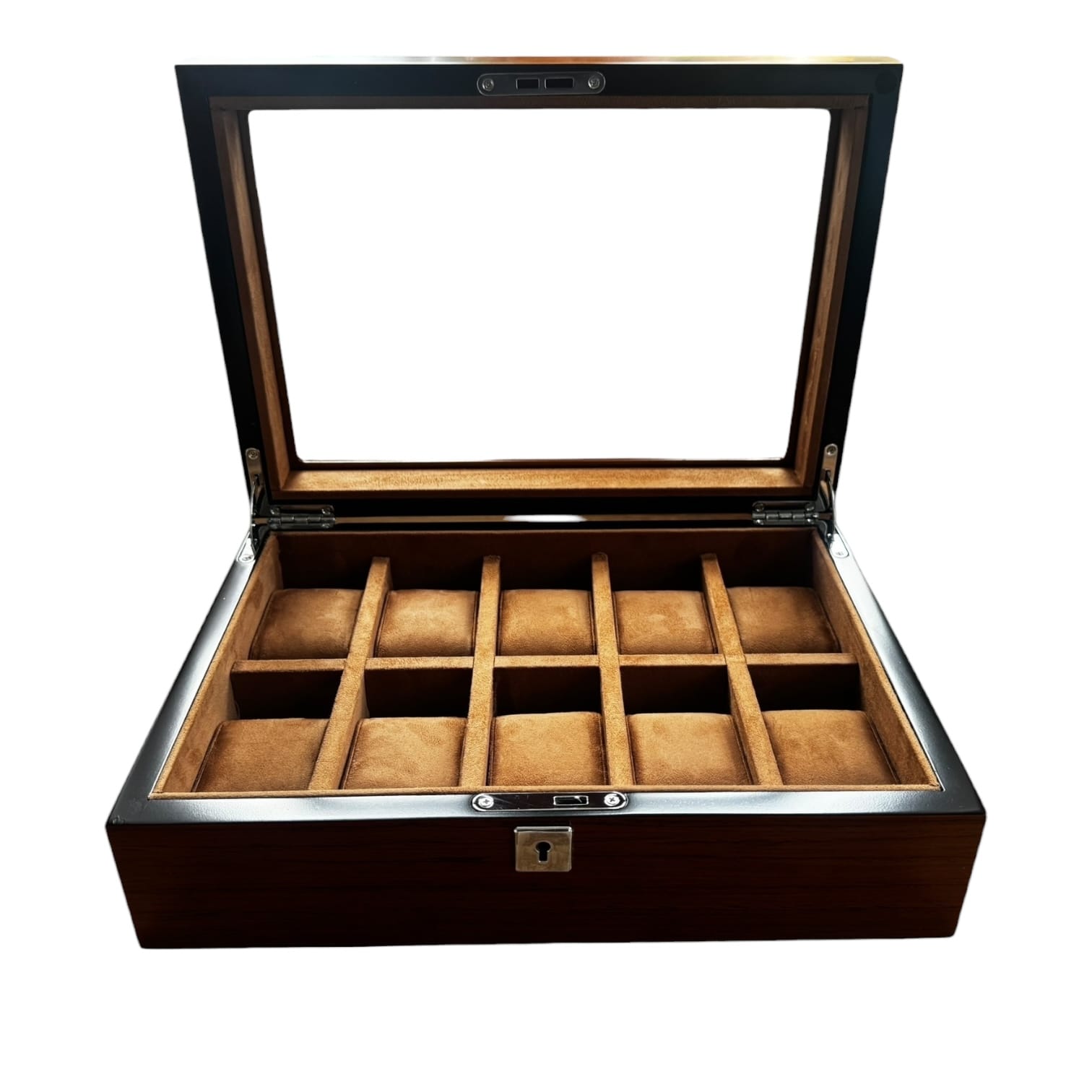 Lux Watch Box Co Watch Box 10 Heritage 10 Watch Box - Chestnut Brown