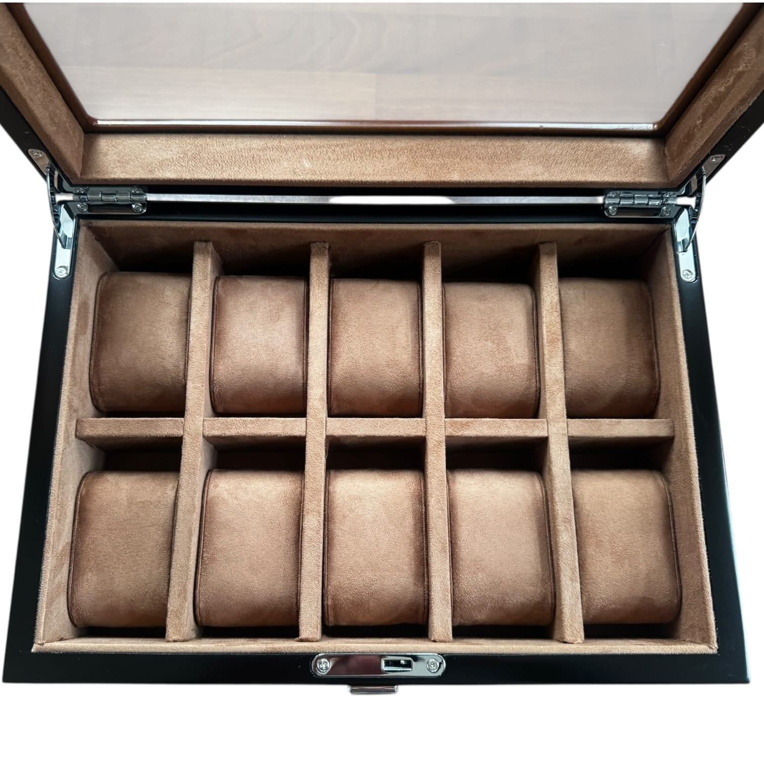 Lux Watch Box Co Watch Box 10 Heritage 10 Watch Box - Chestnut Brown