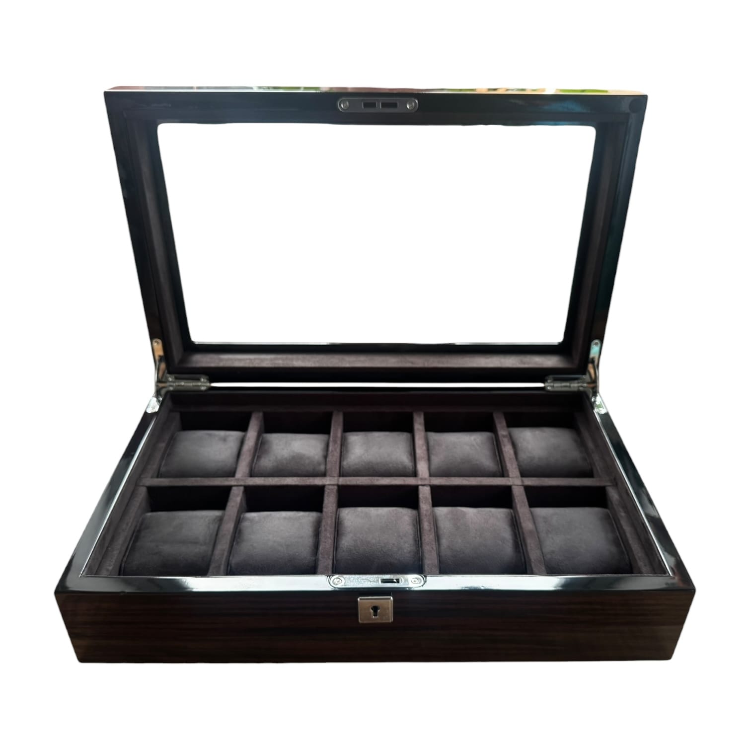 Lux Watch Box Co Watch Box 10 Heritage 10 Watch Box - Espresso Black