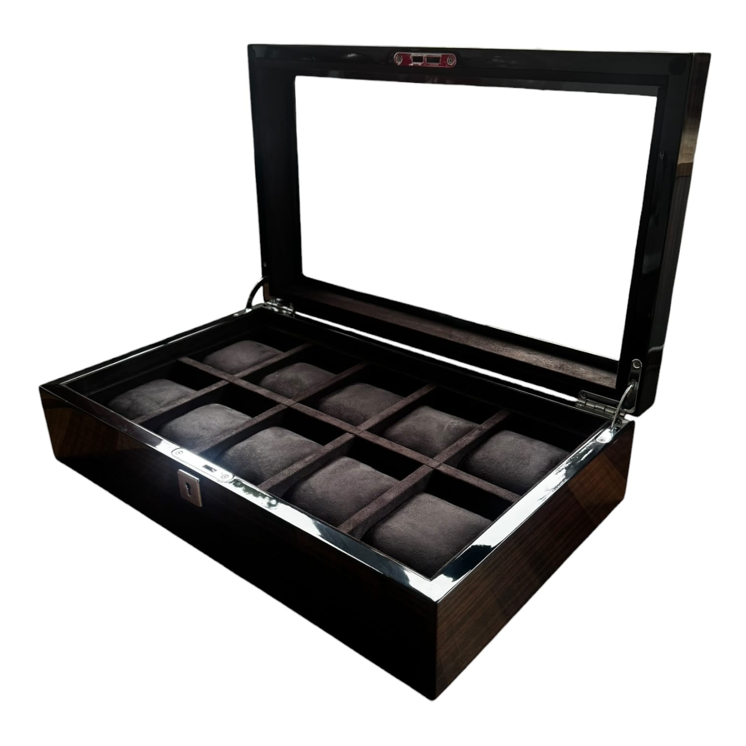 Lux Watch Box Co Watch Box 10 Heritage 10 Watch Box - Espresso Black