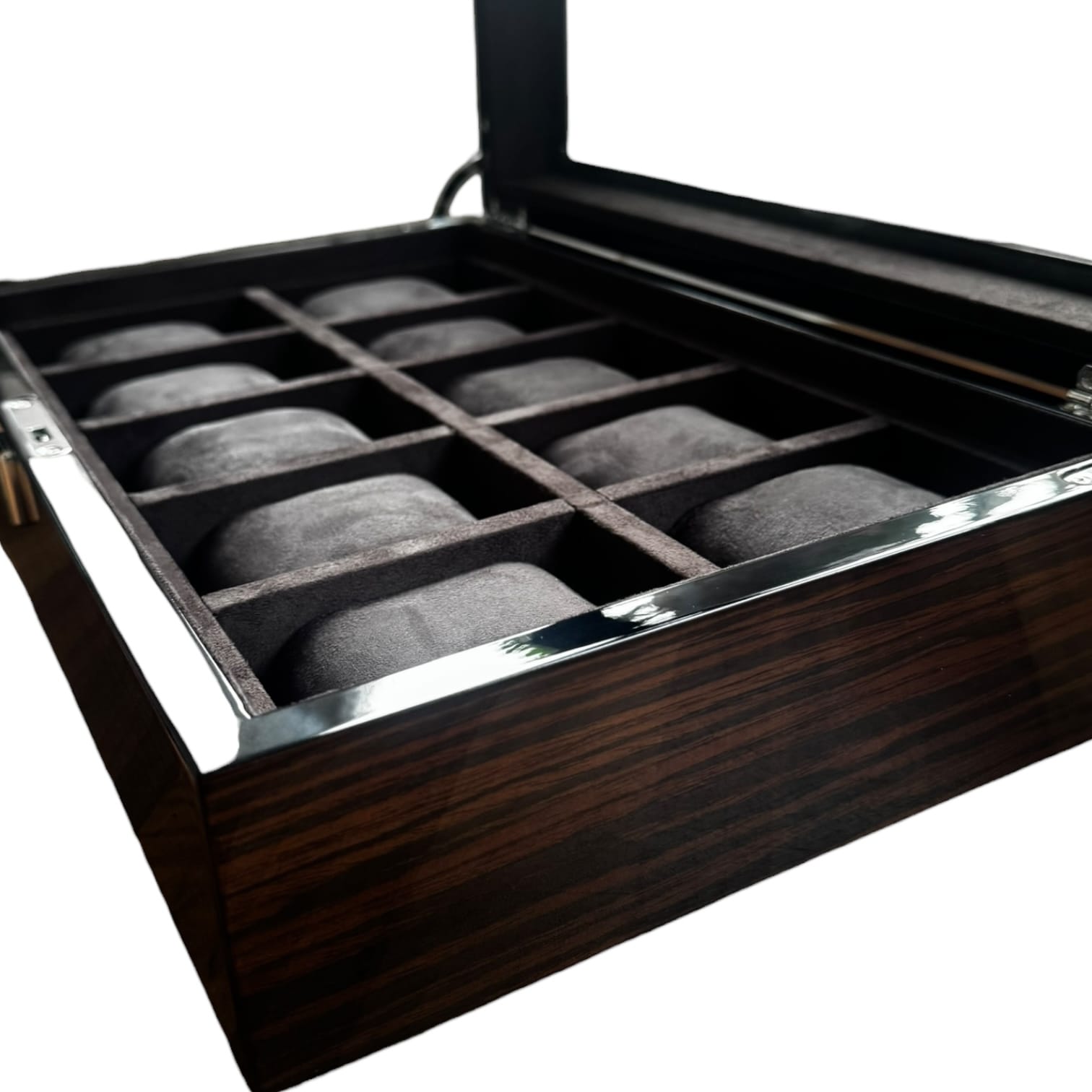 Lux Watch Box Co Watch Box 10 Heritage 10 Watch Box - Espresso Black