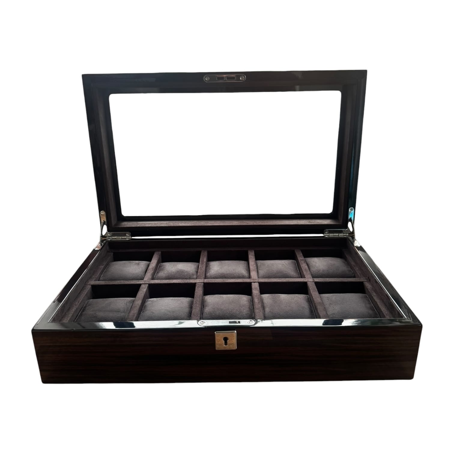 Lux Watch Box Co Watch Box 10 Heritage 10 Watch Box - Espresso Black