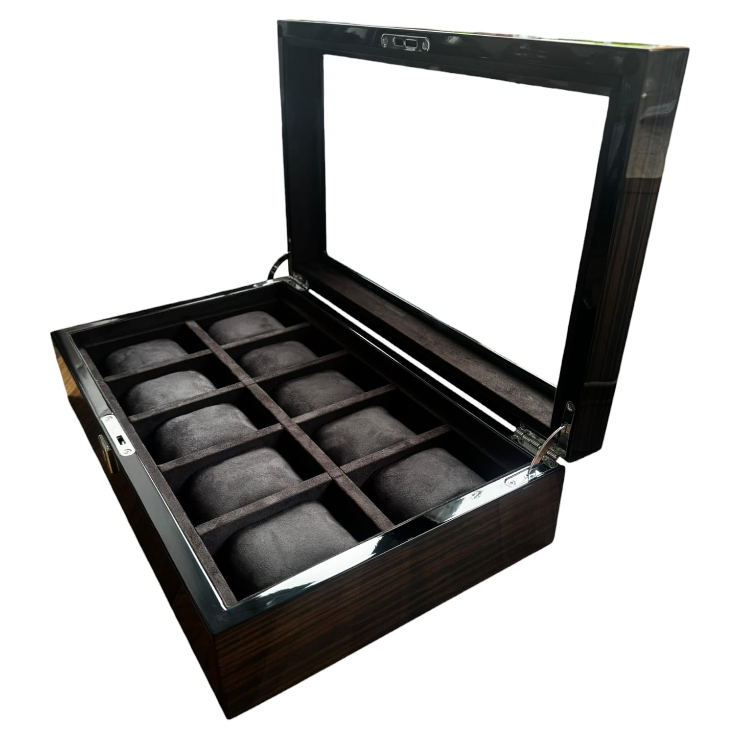 Lux Watch Box Co Watch Box 10 Heritage 10 Watch Box - Espresso Black