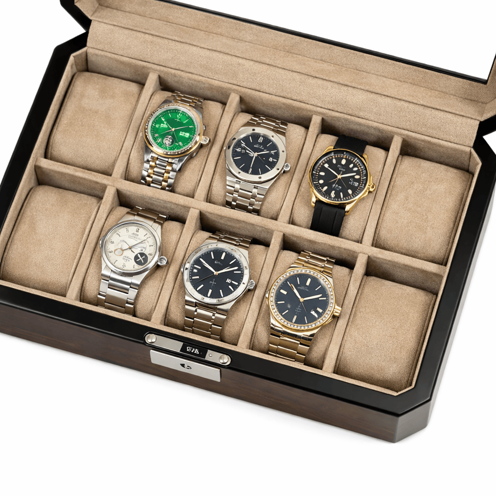 Lux Watch Box Co Watch Box 10 Pavilion 10 Watch Box - Burnished Walnut
