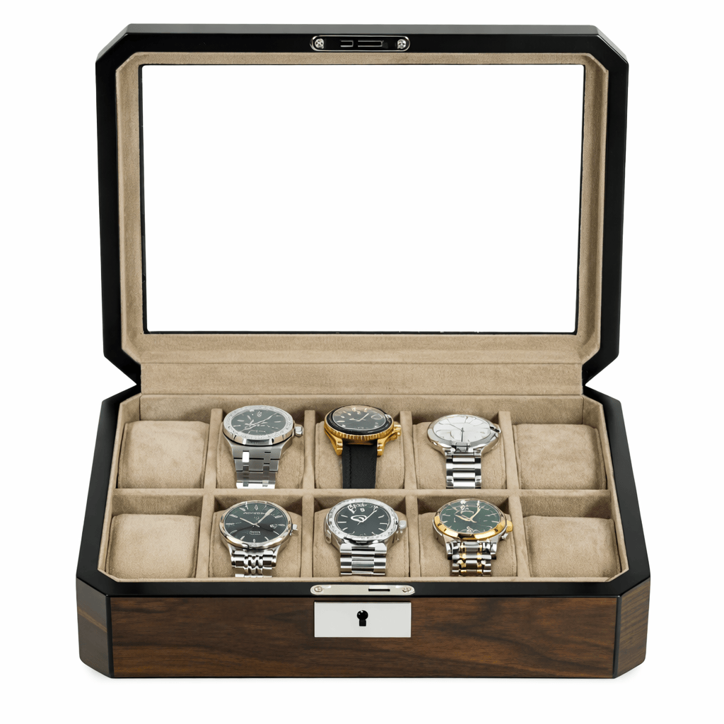 Lux Watch Box Co Watch Box 10 Pavilion 10 Watch Box - Burnished Walnut