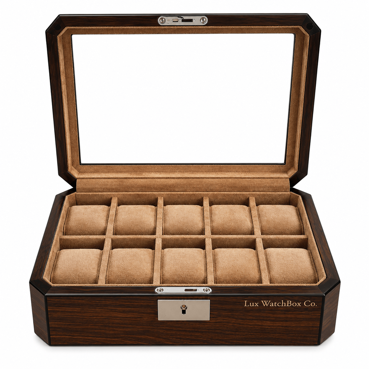 Lux Watch Box Co Watch Box 10 Pavilion 10 Watch Box - Burnished Walnut