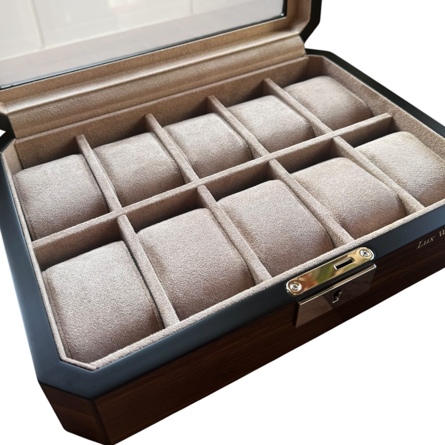 Lux Watch Box Co Watch Box 10 Pavilion 10 Watch Box - Burnished Walnut