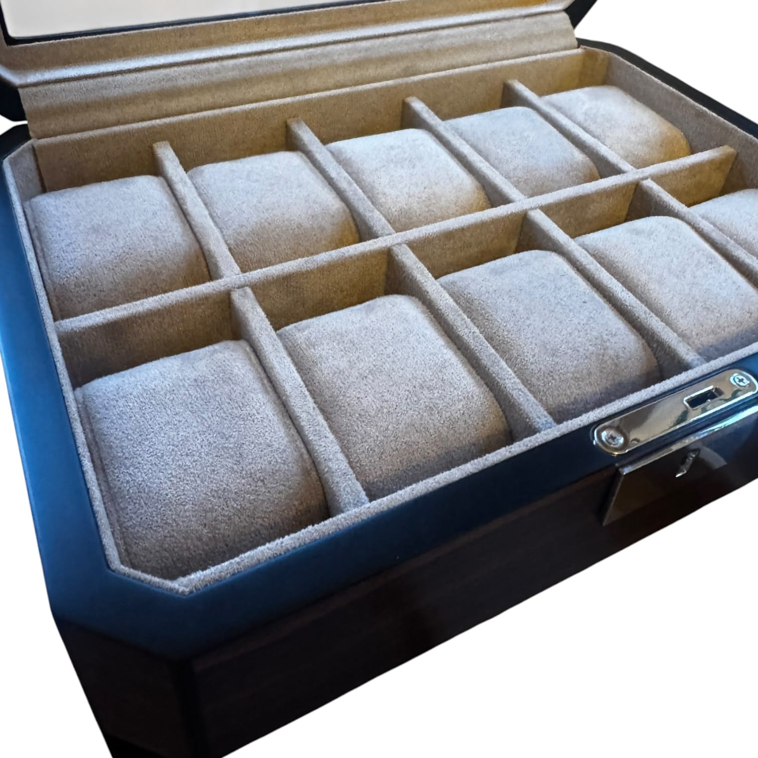 Lux Watch Box Co Watch Box 10 Pavilion Valet 10 Watch Box - Burnished Walnut