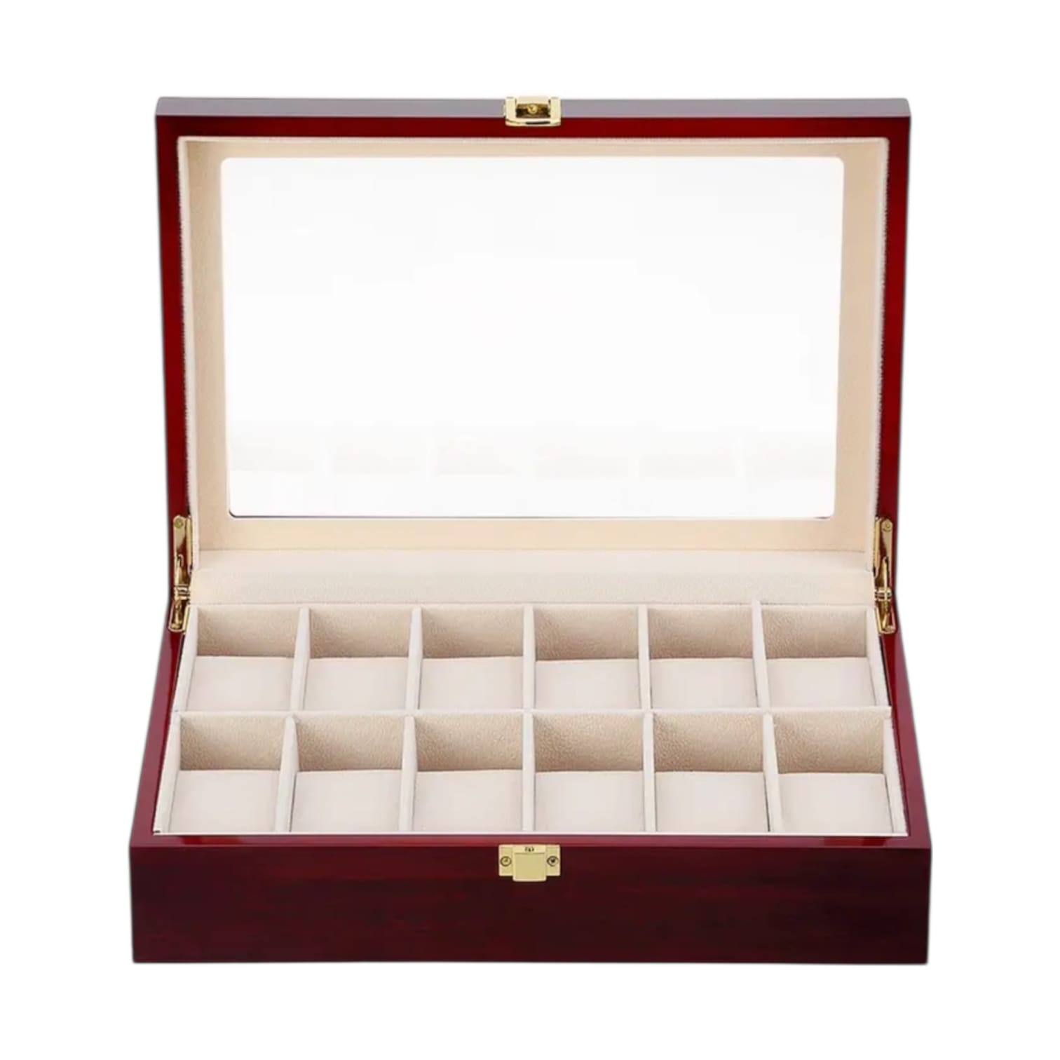 Lux Watch Box Co Watch Box 12 Foundry 12 Watch Box - Cherry Redwood