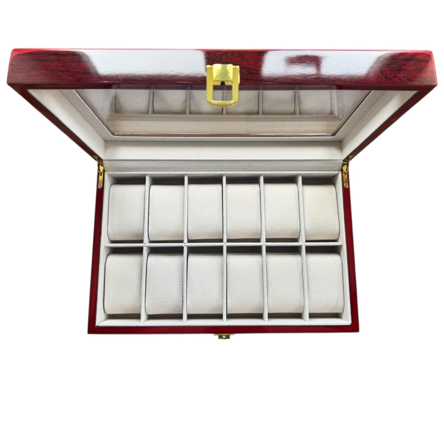 Lux Watch Box Co Watch Box 12 Foundry 12 Watch Box - Cherry Redwood