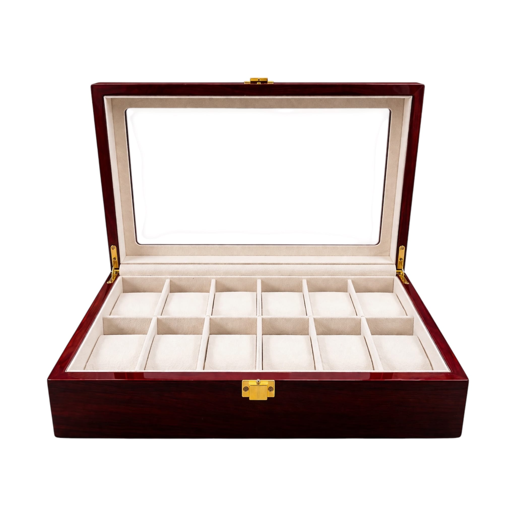Lux Watch Box Co Watch Box 12 Foundry 12 Watch Box - Cherry Redwood
