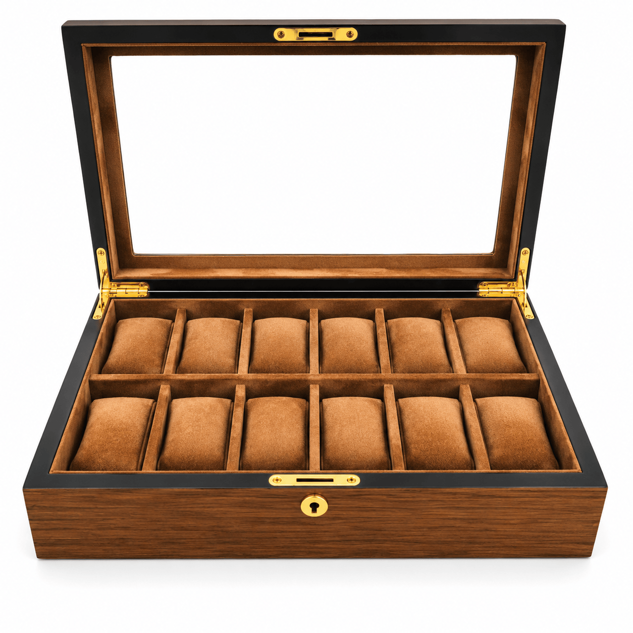 Lux Watch Box Co Watch Box 12 Heritage 12 Watch Box - Amber Chestnut
