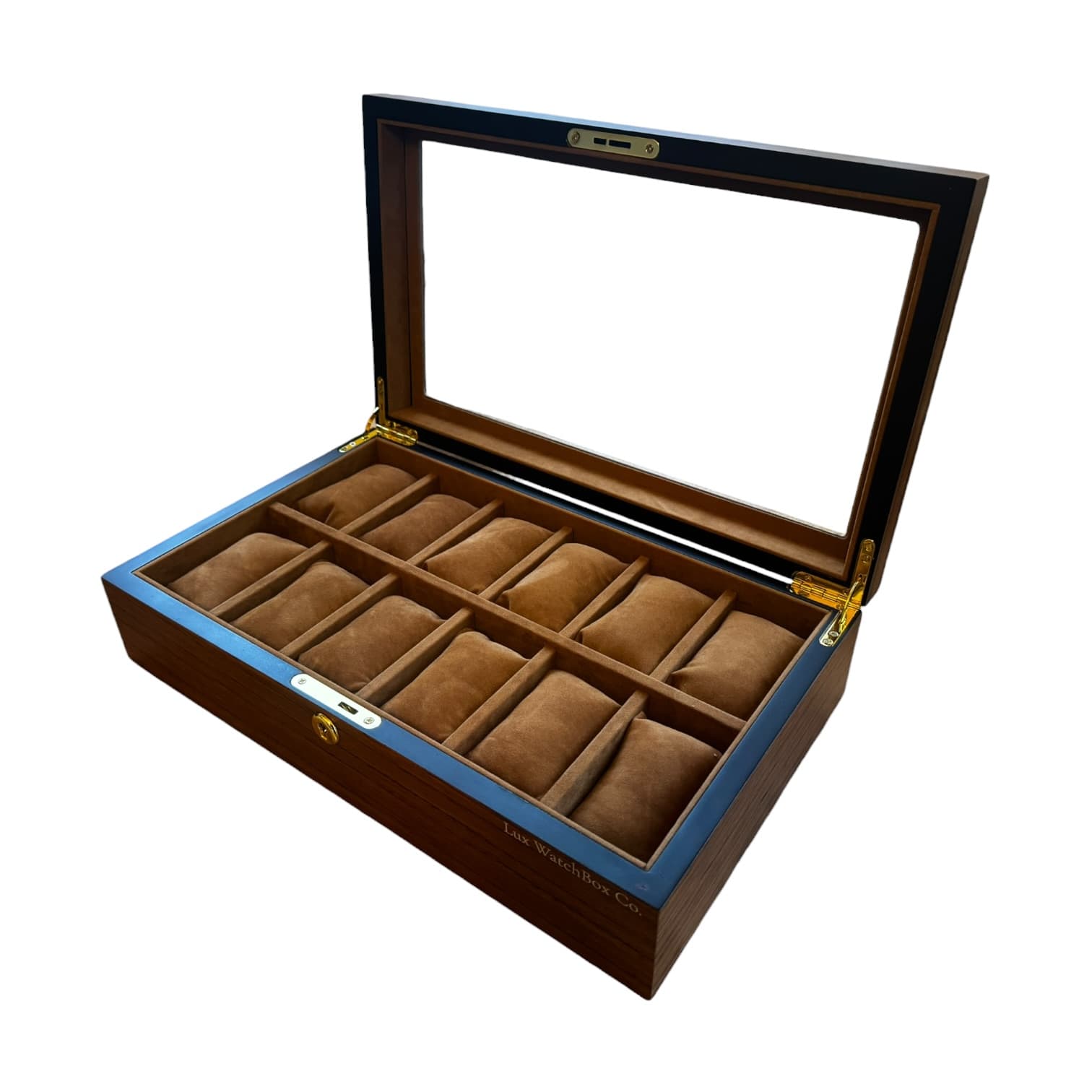 Lux Watch Box Co Watch Box 12 Heritage 12 Watch Box - Amber Chestnut