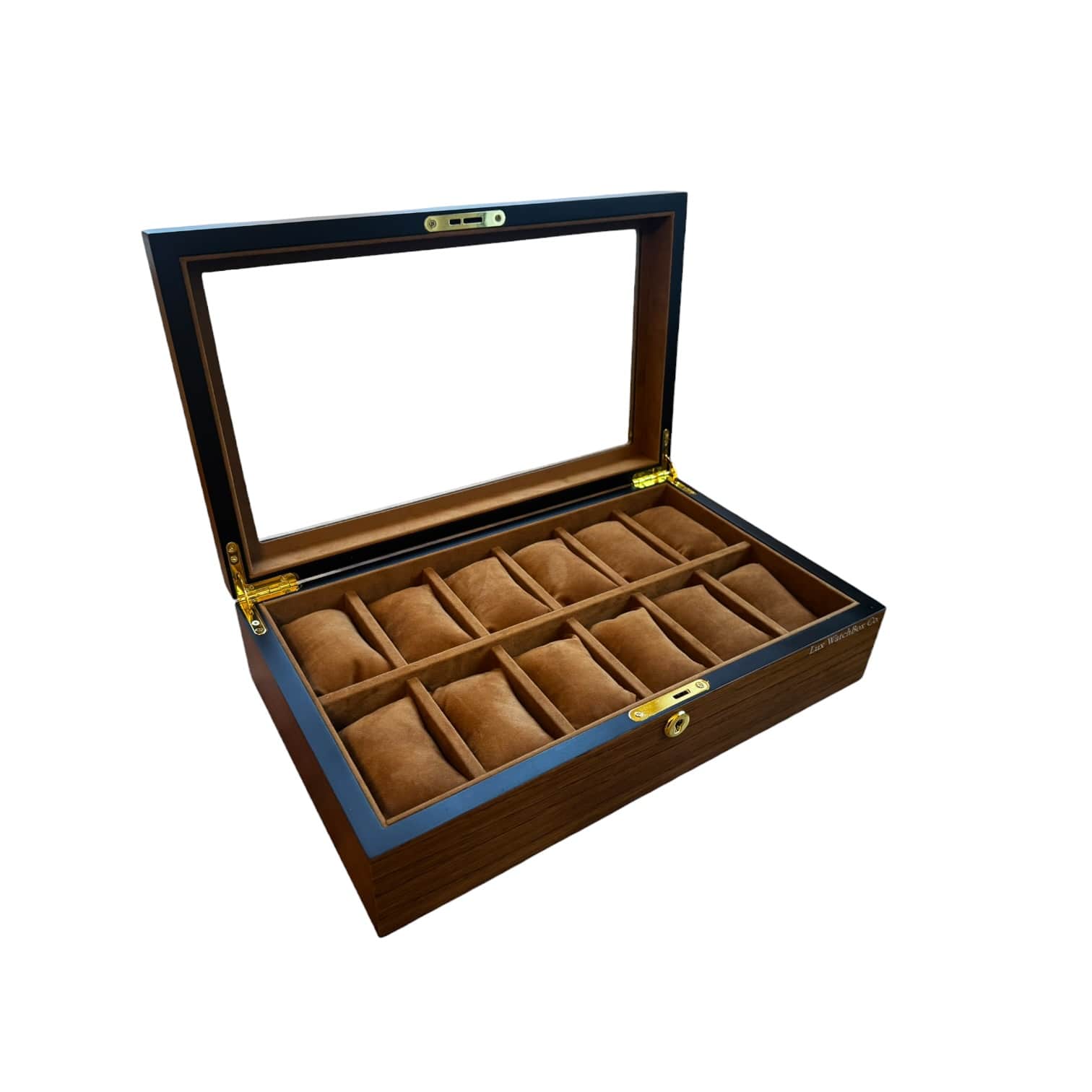 Lux Watch Box Co Watch Box 12 Heritage 12 Watch Box - Amber Chestnut