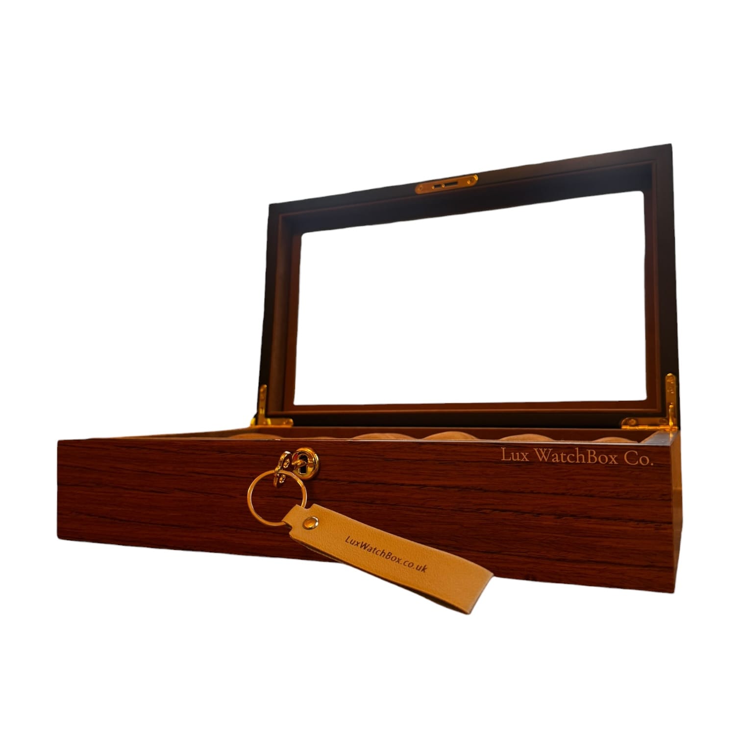 Lux Watch Box Co Watch Box 12 Heritage 12 Watch Box - Amber Chestnut
