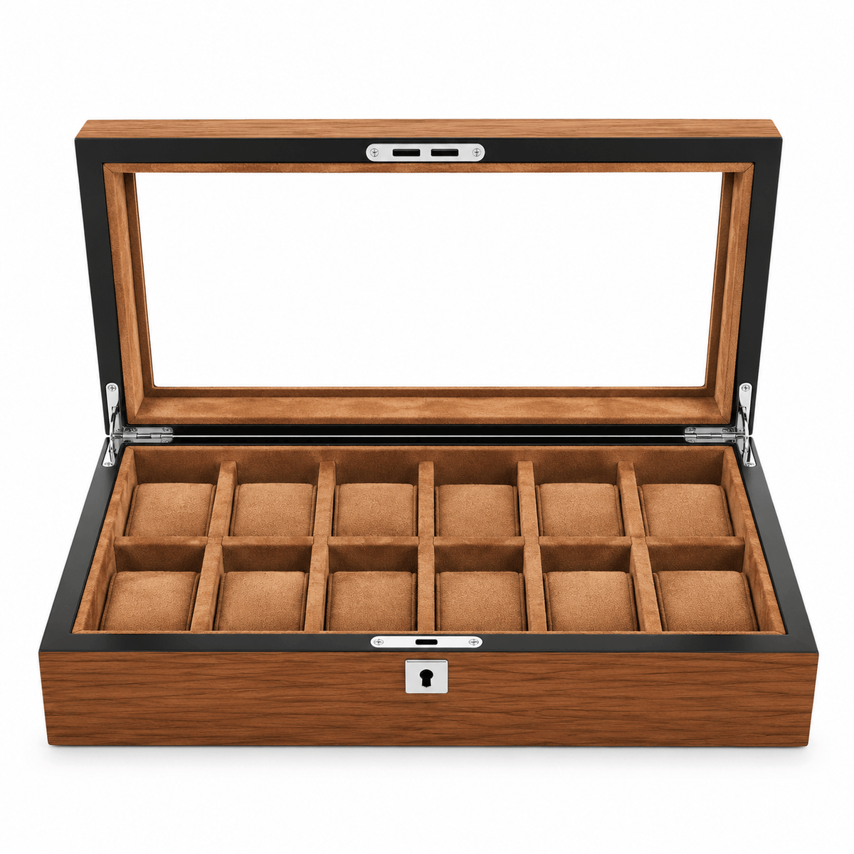 Lux Watch Box Co Watch Box 12 Heritage Watch Box - Chestnut Brown