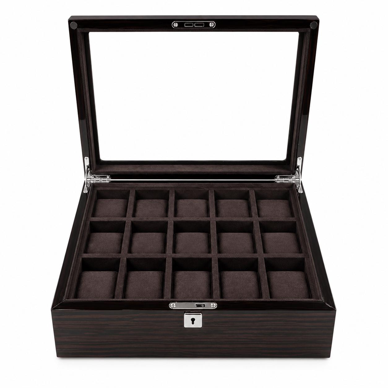 Lux Watch Box Co Watch Box 15 Heritage 15 Watch Box - Espresso Black