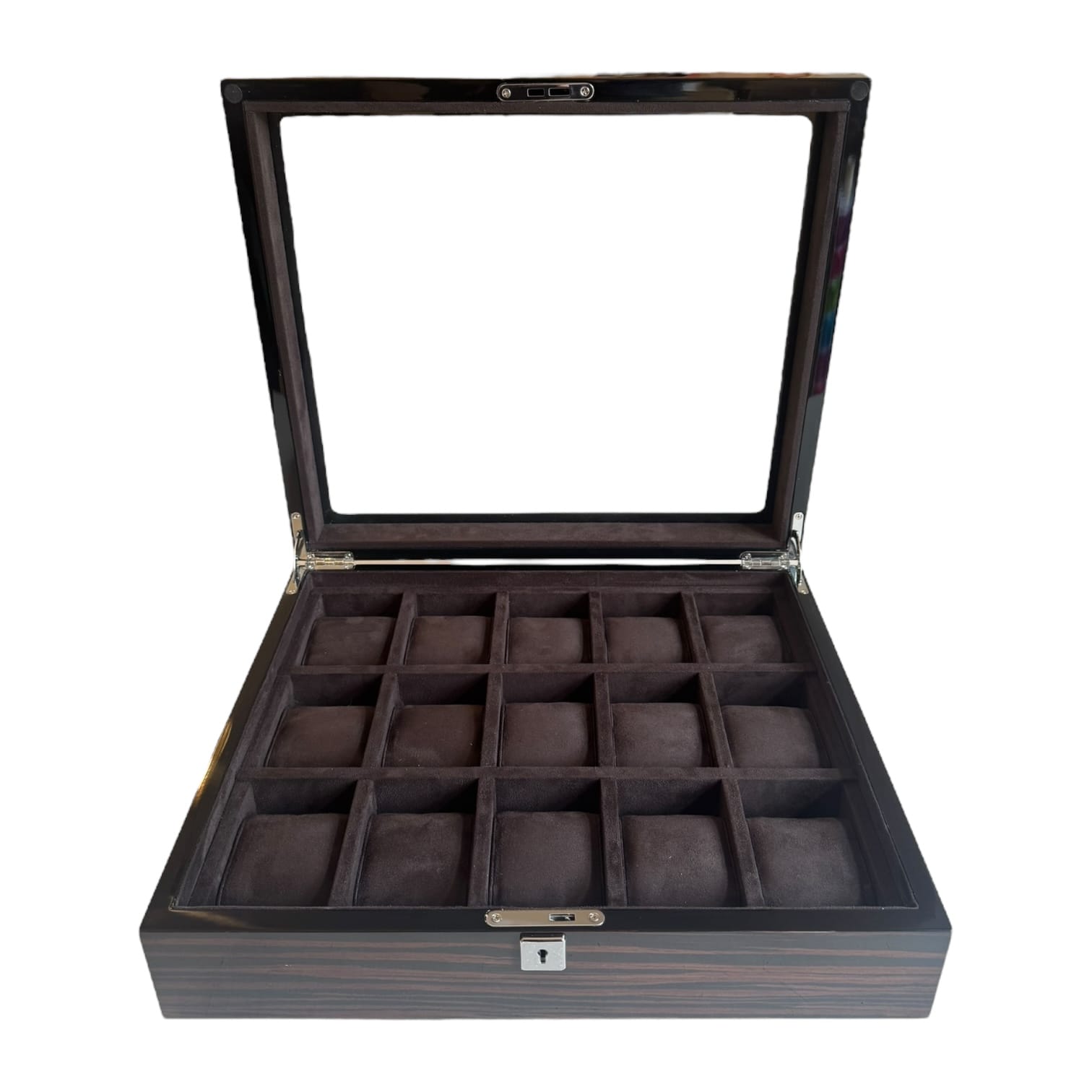 Lux Watch Box Co Watch Box 15 Heritage 15 Watch Box - Espresso Black