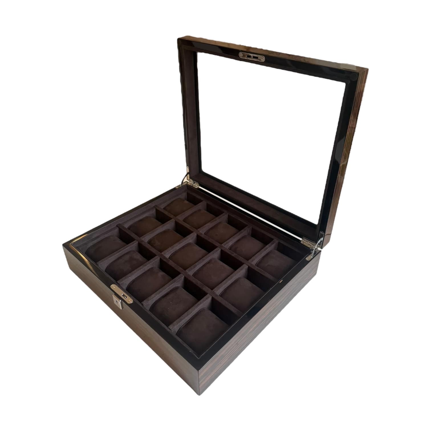 Lux Watch Box Co Watch Box 15 Heritage 15 Watch Box - Espresso Black