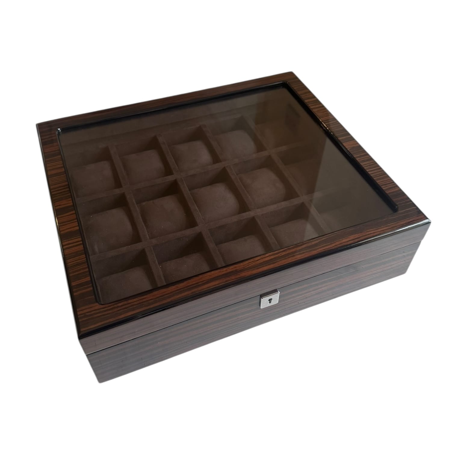 Lux Watch Box Co Watch Box 15 Heritage 15 Watch Box - Espresso Black