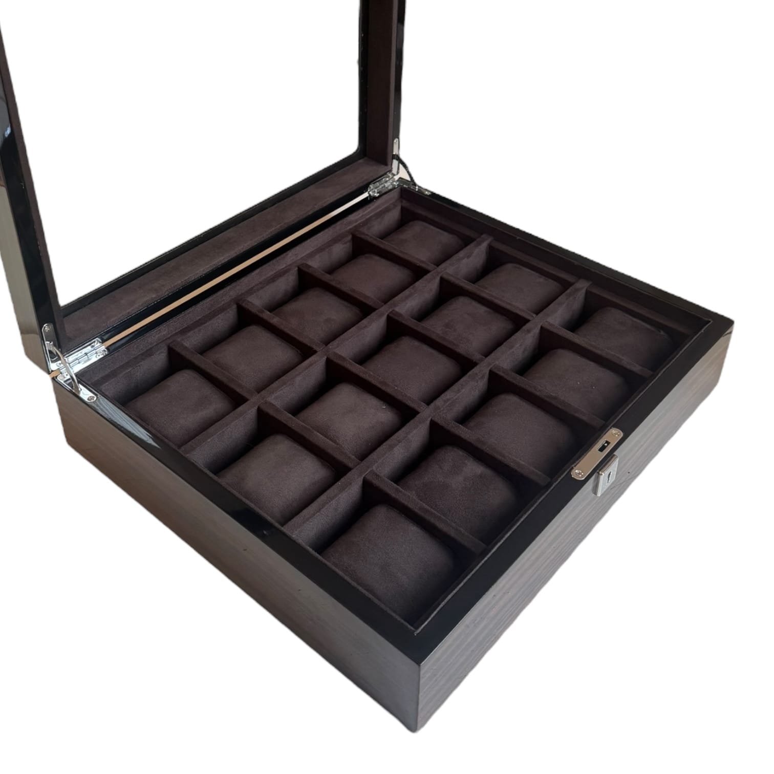 Lux Watch Box Co Watch Box 15 Heritage 15 Watch Box - Espresso Black