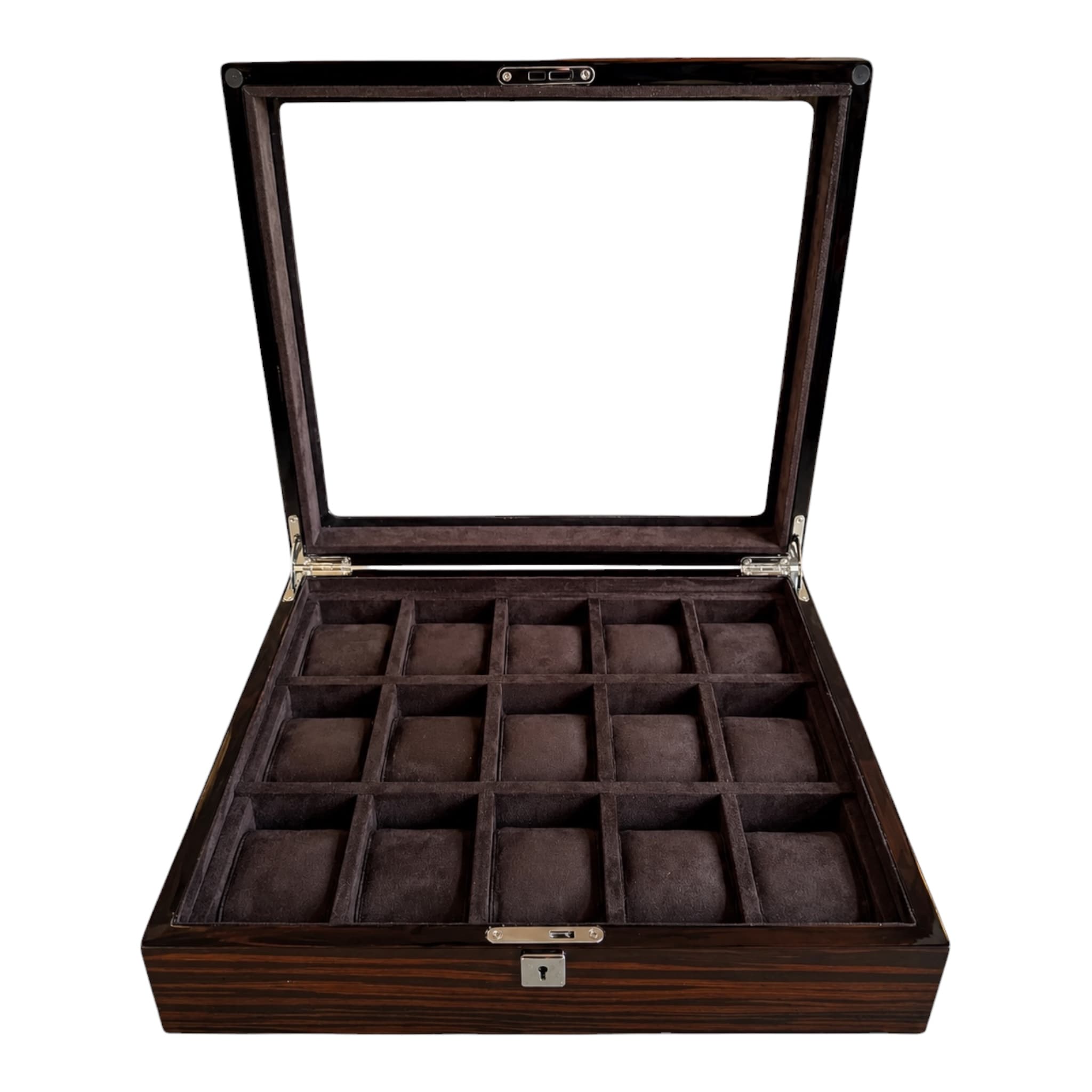 Lux Watch Box Co Watch Box 15 Heritage 15 Watch Box - Espresso Black