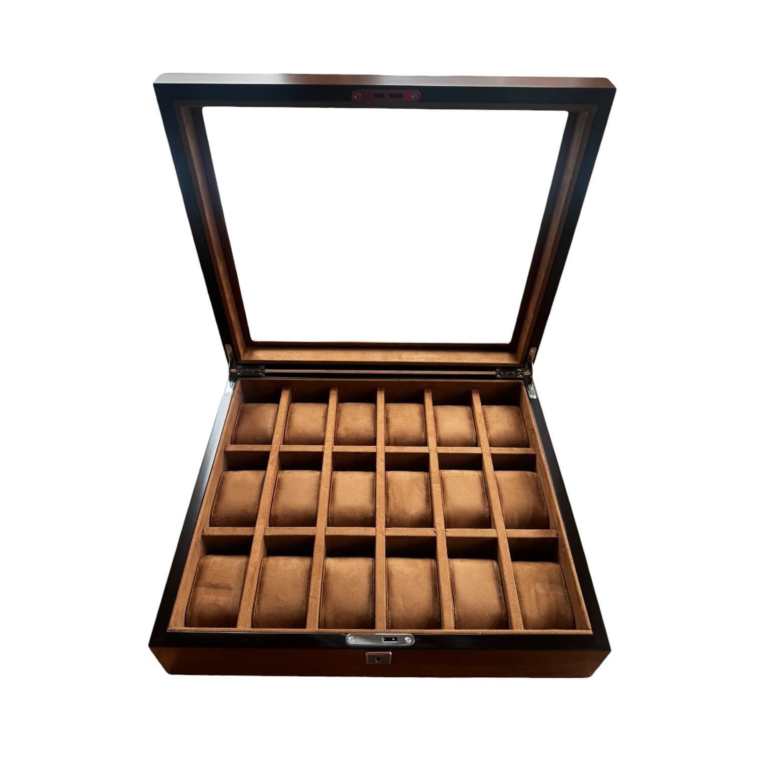 Lux Watch Box Co Watch Box 18 Heritage 18 Watch Box - Chestnut Brown