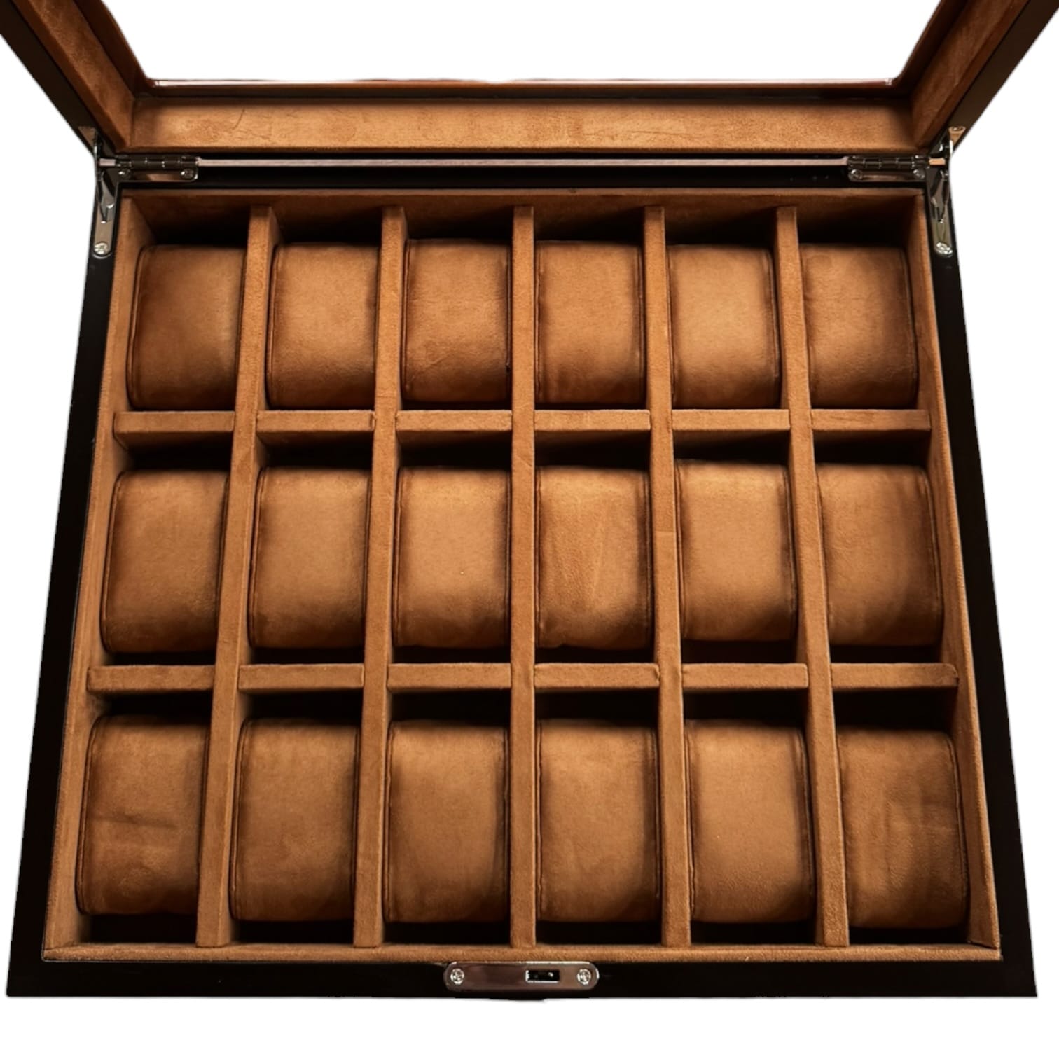 Lux Watch Box Co Watch Box 18 Heritage 18 Watch Box - Chestnut Brown