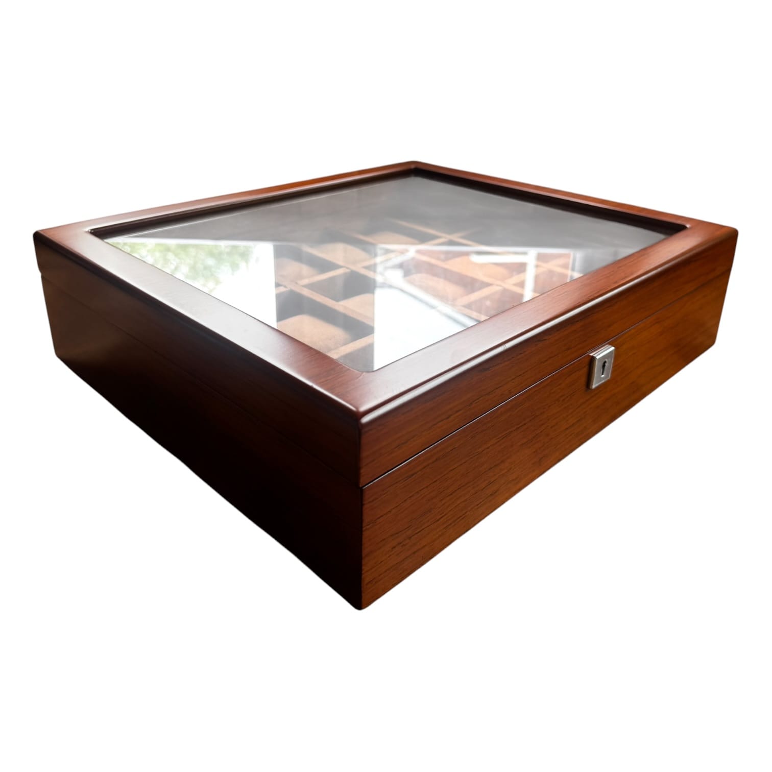 Lux Watch Box Co Watch Box 18 Heritage 18 Watch Box - Chestnut Brown