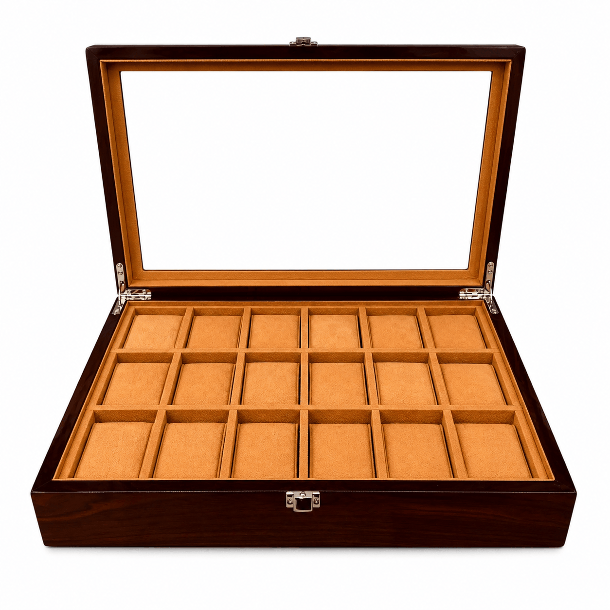 Lux Watch Box Co Watch Box 18 Heritage 18 Watch Box - Walnut Lacquer