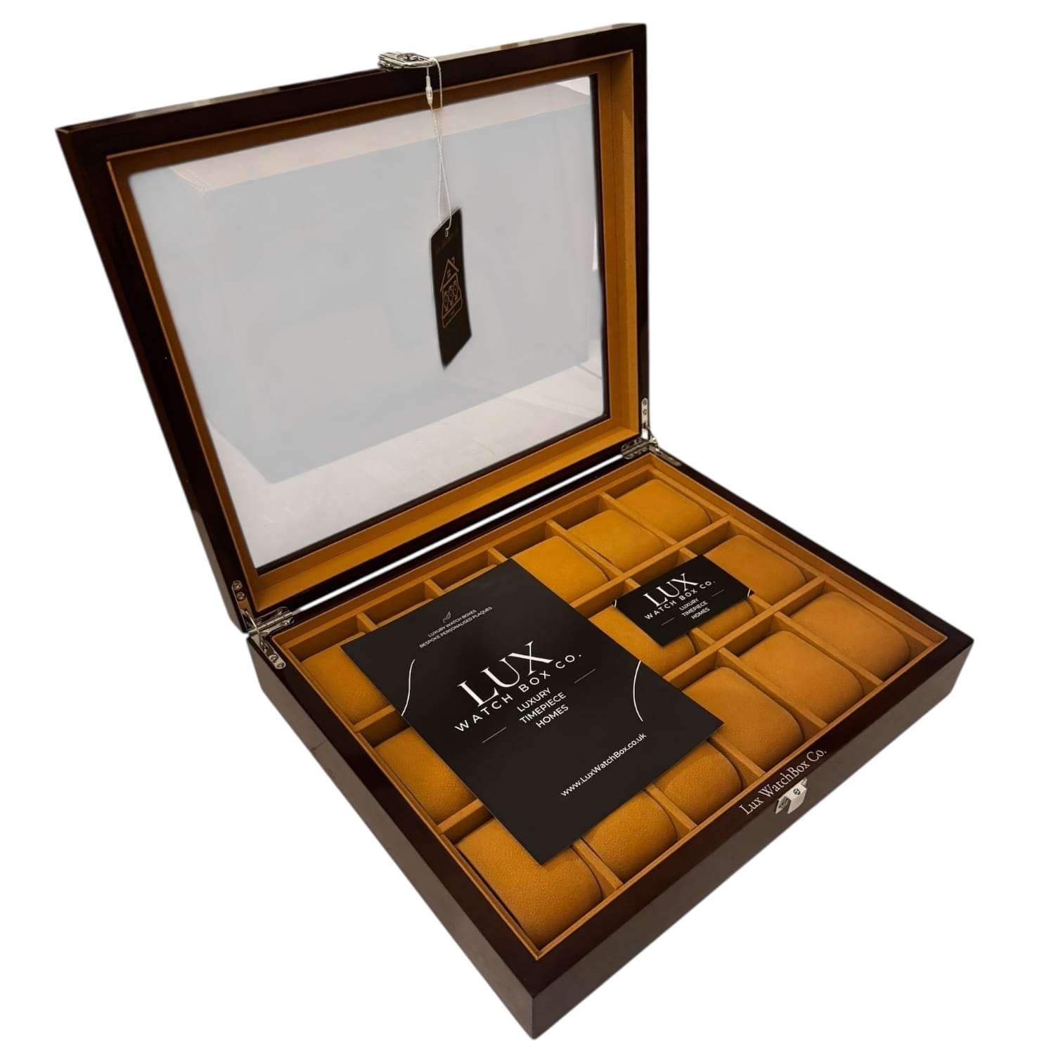Lux Watch Box Co Watch Box 18 Heritage 18 Watch Box - Walnut Lacquer