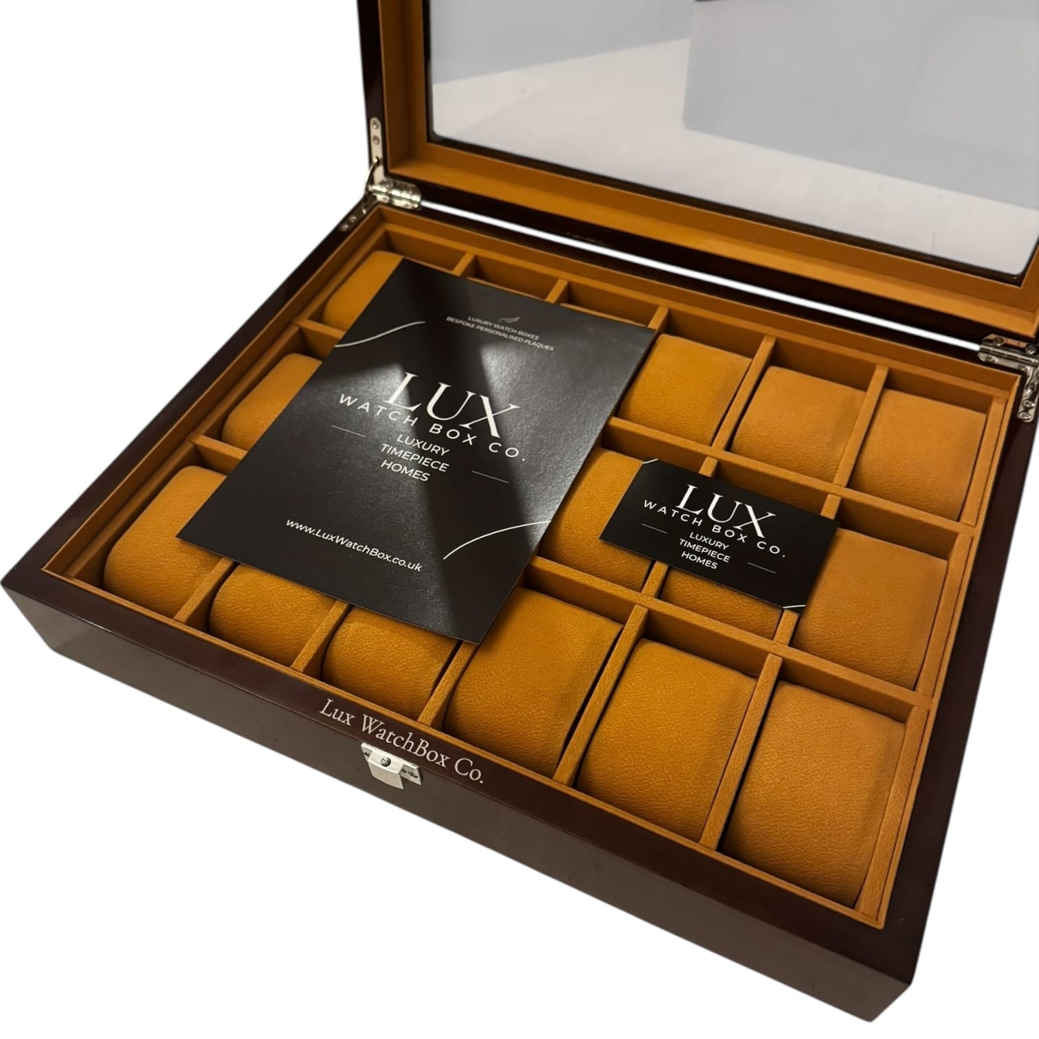 Lux Watch Box Co Watch Box 18 Heritage 18 Watch Box - Walnut Lacquer