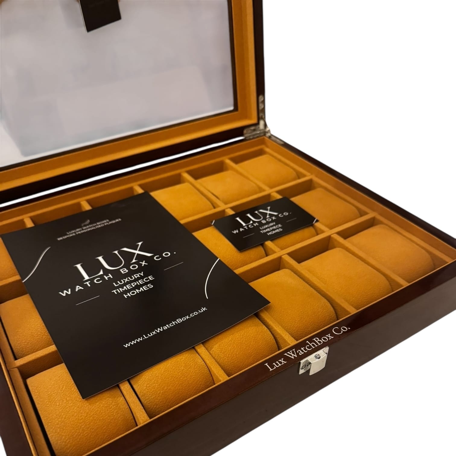 Lux Watch Box Co Watch Box 18 Heritage 18 Watch Box - Walnut Lacquer